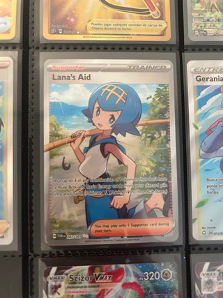 Carta Entrenador Pokémon Lana's Aid 207/167