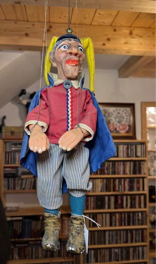 Marioneta tradicional checa bufon