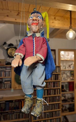 Marioneta tradicional checa bufon