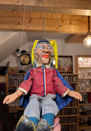 Marioneta tradicional checa bufon