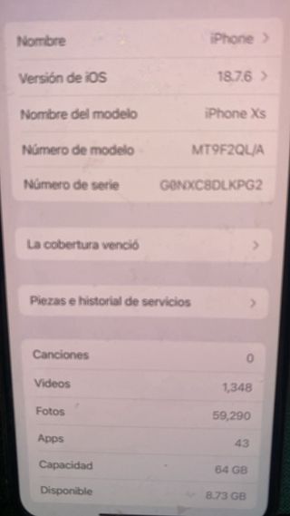 iPhone XS Plata