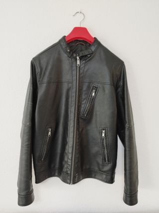 CHAQUETA CUERO JACK & JONES TALLA L