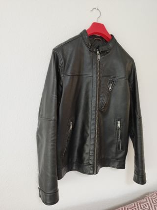 CHAQUETA CUERO JACK & JONES TALLA L
