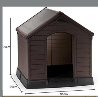 Caseta Perro Marrón Grande 99x99x95