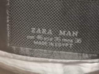Chaqueta Zara hombre talla 46 gris tailored fit
