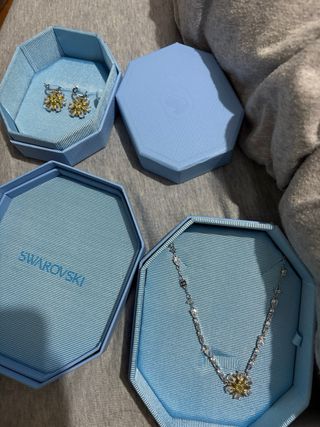Conjunto Swarovski Collar y Pendientes