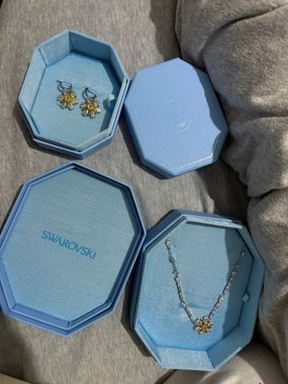 Conjunto Swarovski Collar y Pendientes