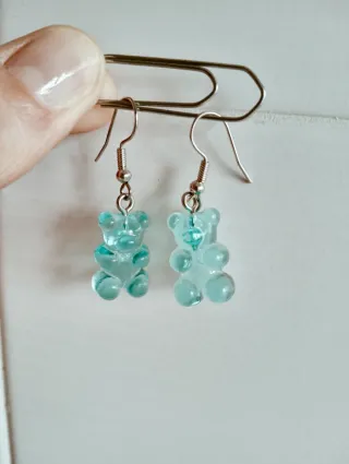 Pendientes Osito Gominola Azul