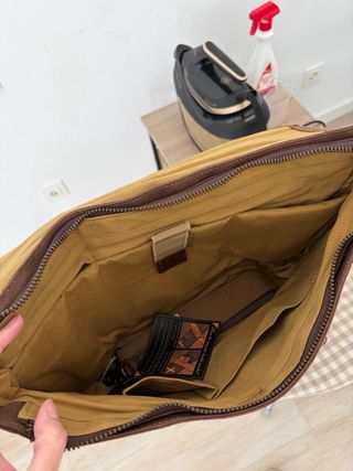 Maletín Portadocumentos/Portátil lona y piel