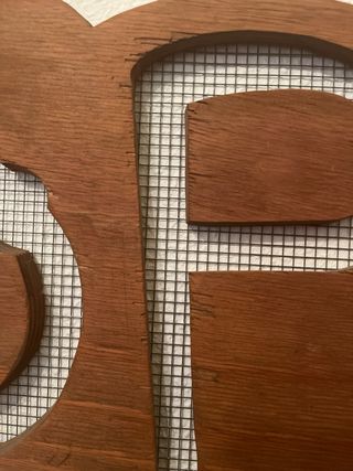 Estopa Letras Madera