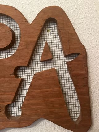 Estopa Letras Madera