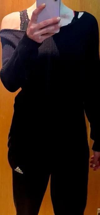 Jersey Even & Odd Negro asimétrico