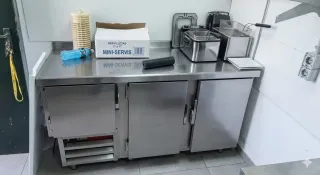 Nevera bajo mostrador acero inoxidable