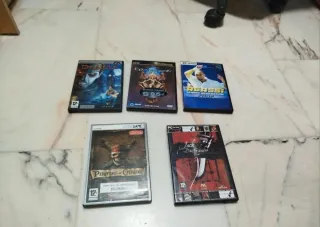 Lote 5 Juegos PC CD-ROM:  Drácula,  Agassi,  Pirat