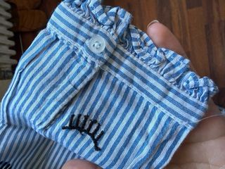 Conjunto blusa rayas y pantalón negro