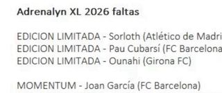 Cromos Adrenalyn XL 2026