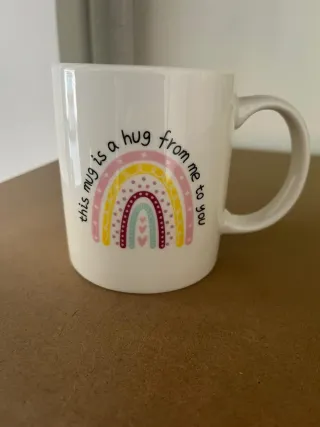 Tazza in ceramica arcobaleno