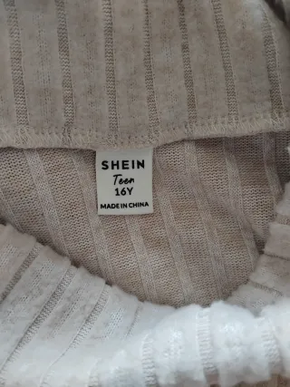 Vestido Jersey de punto beige.