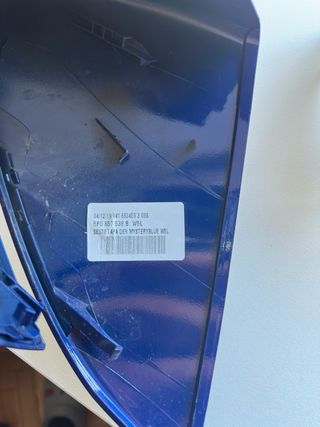 Carcasas de espejo azul brillante