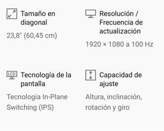 Monitor Dell P2425H sin usar