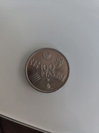 100 Pesetas mundial  1982 y 100 pesetas de 1975