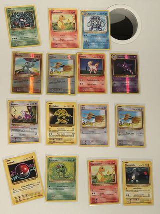Cartas Pokémon Clásicas - Varios Personajes