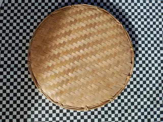 Lote 3 piezas: frutero, cesta, plato