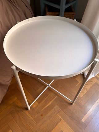 Mesa auxiliar Gladom Ikea blanca