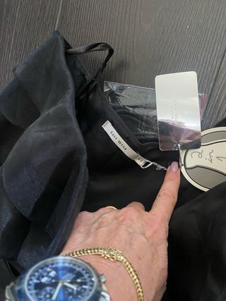 Vestido fiesta negro largo T44