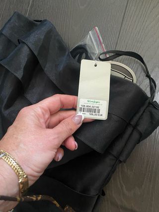 Vestido fiesta negro largo T44