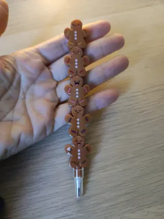 Matita con decorazioni omino pan di zenzero