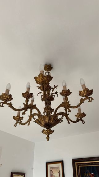 Lámpara de techo de bronce