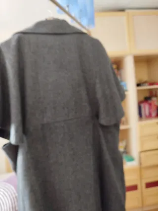 Conjunto señora gris, vestido y chaleco