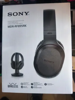 Sony MDR-RF895RK Auriculares Inalámbricos Negros