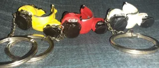 Set 3 Modellini Portachiavi modello motorino Vespa