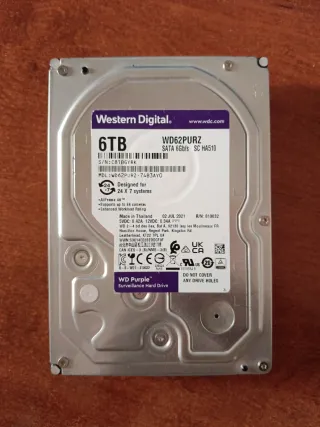Disco Duro Western Digital 6TB WD62PURZ