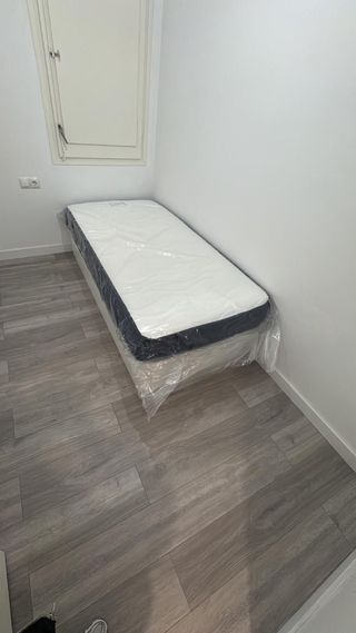 Colchón y canapé individual blanco