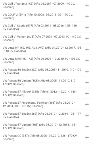 Bomba de agua auxiliar VAG