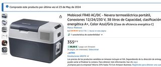 Nevera Mobicool FR40 Compresor