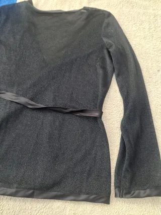 Chaqueta T48 Negra Brillante