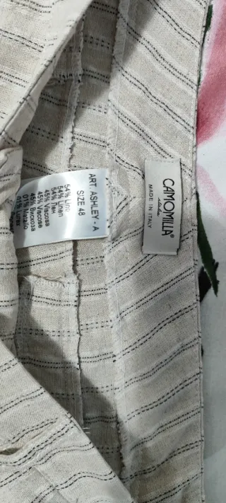 Pantaloni Camomilla a righe tg 48