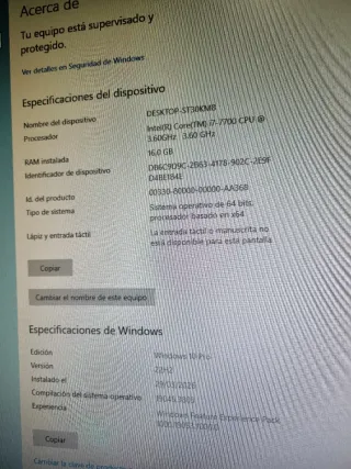 PC Gamer i7 7700 Potente