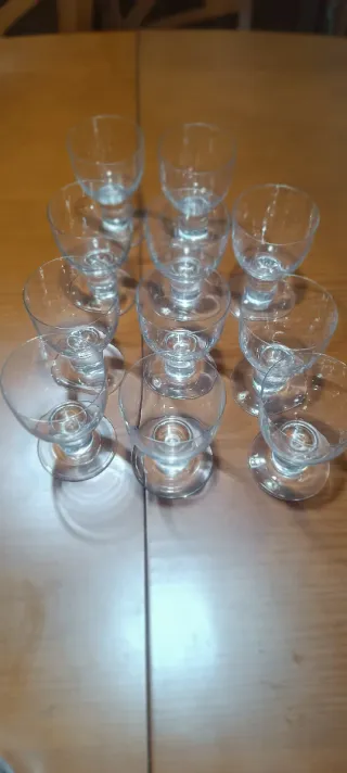 11 Copas Bohemia Cristal Fábrica Gijón