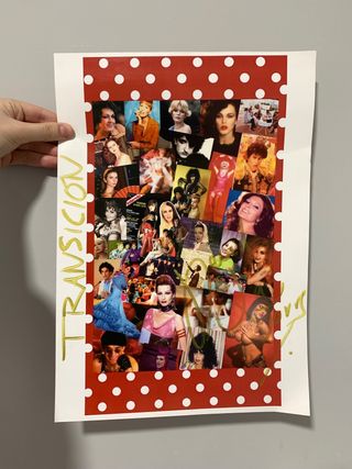 Póster Transición firmado por David de La Torre