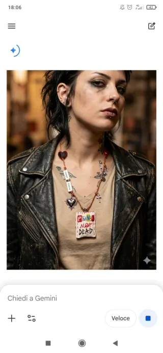 Punk Rock Collar hecho a mano artistico
