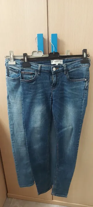 Lote 2 Vaqueros Mango Azules
