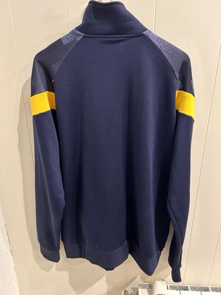 Chaqueta Puma de Futbol Talla L Azul y Amarillo.
