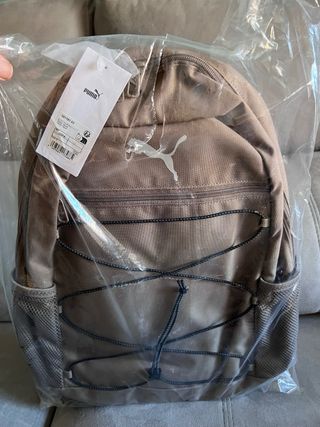 Mochila Puma Plus Beige Marrón Nueva