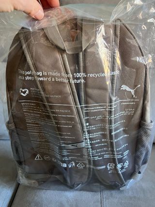 Mochila Puma Plus Beige Marrón Nueva