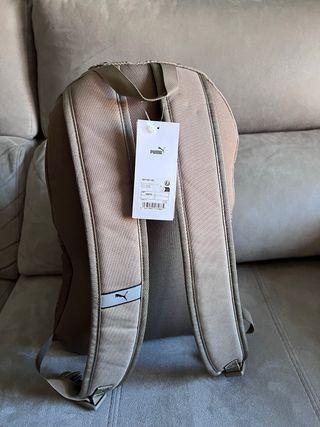 Mochila Puma Plus Beige Marrón Nueva